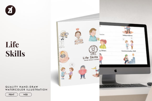 Children Skills Set2: Illustrations for Playful Branding and Creative Projects