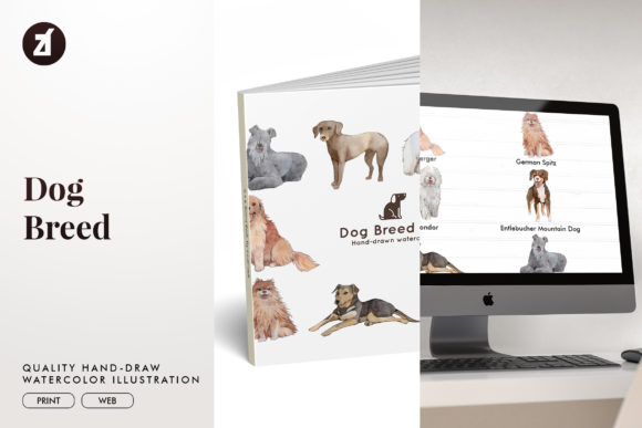 Dog Breed Set13: Illustrations That Bring Personality to Branding and Print