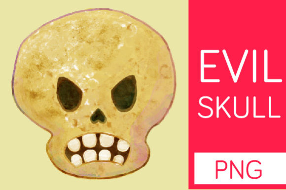 h1Evil Skull - Halloween Clipart for Commercial Design Sellers/h1