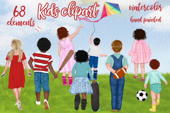 Kids Clipart: Playful Illustrations for Local Business Branding