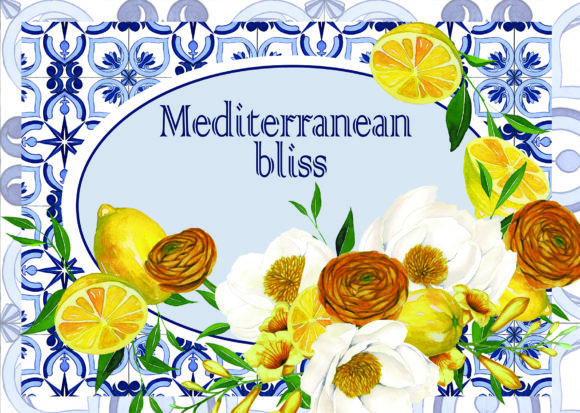 Mediterranean Bliss: A Fresh Illustration for Editorial and Web Design