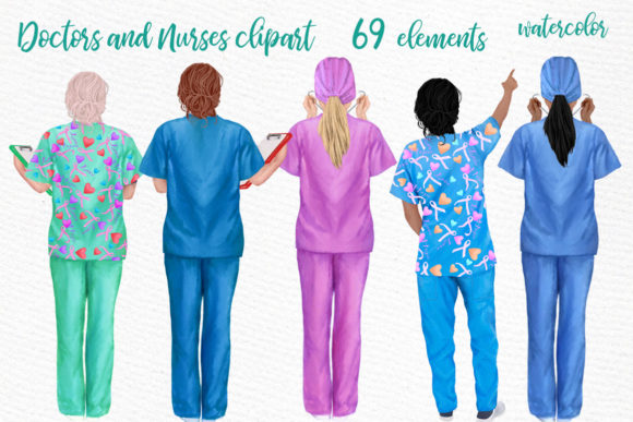 Nurses Clipart, Women in Scrubs: A Designer’s Honest Review for Real Client Projects