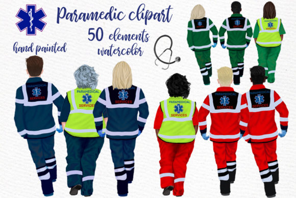 Paramedic Clipart: First Responder Design Review for Real Embroidery Use