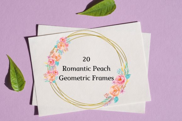 Peach Romantic Geometric Frames: A Crafter’s Dream for SVG & Illustration-Based Projects