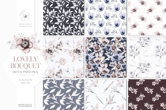 Reviewing the Lovely Bouquet Floral Pattern Collection for Brand & Marketing Use