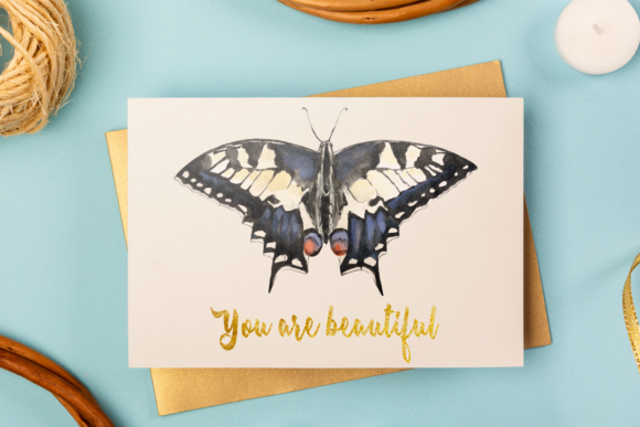 Swallowtail Butterfly Life Cycle Clip Art for Real Crafting & Handmade Business Use